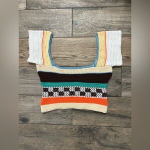 Cropped Knit Sweater/Top
